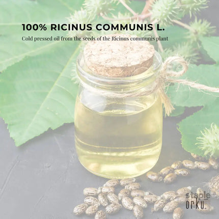 Orku 100ml Castor Oil - Hexane Free Cold Pressed Virgin - Health & Beauty > Skincare > Facial Lotions & Moisturisers