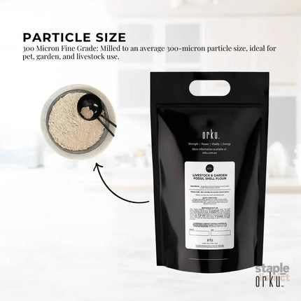 Orku 10Kg Fossil Shell Flour - Livestock Garden Diatomaceous Earth Bulk - Home & Garden > Garden Tools > Sands & Soils