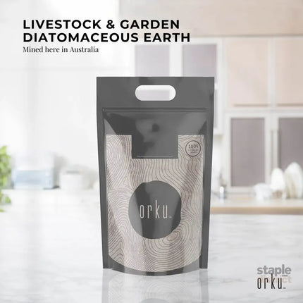 Orku 10Kg Fossil Shell Flour - Livestock Garden Diatomaceous Earth Bulk - Home & Garden > Garden Tools > Sands & Soils