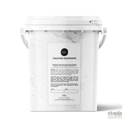Orku 1Kg Fine Calcium Sulphate Gypsum Powder Tub - Dihydrate Food Grade FCC E516 - Commercial > Commercial Others >