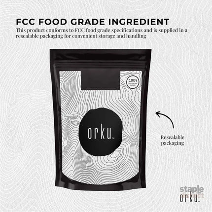 Orku 1Kg Potassium Bicarbonate Powder - Food Grade Pure FCC Brewing Baking - Commercial > Commercial Others >