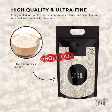 Orku 20kg Xanthan Gum Thickener Pure Fine Powder 200 Mesh FCC E415 Food Additive - Food & Beverage > Pantry >