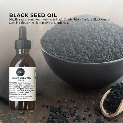 Orku 25ml Pure Black Seed Oil Cold Pressed 100% Ethiopian Nigella Sativa Cumin - Home & Garden > Laundry & Cleaning >