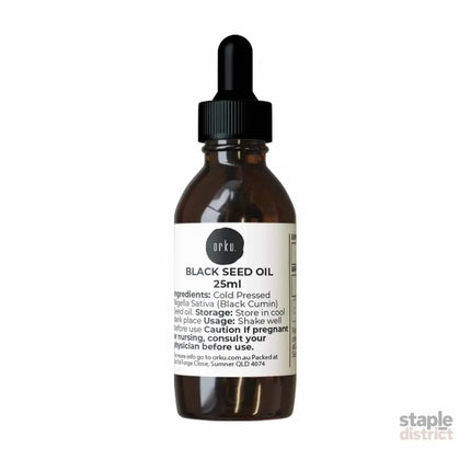 Orku 25ml Pure Black Seed Oil Cold Pressed 100% Ethiopian Nigella Sativa Cumin - Home & Garden > Laundry & Cleaning >