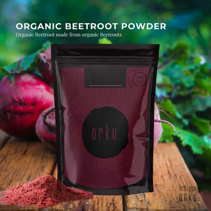 Orku 2Kg Organic Beetroot Powder - 100% Pure Beet Root Powder - Beta vulgaris - Health & Beauty > Nutrition &
