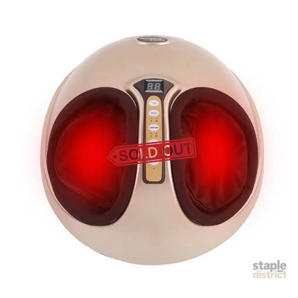 Orku 3D Foot Massager Machine - Home Heat Massage Kneading Air Compression Gold - Health & Beauty > Massage &