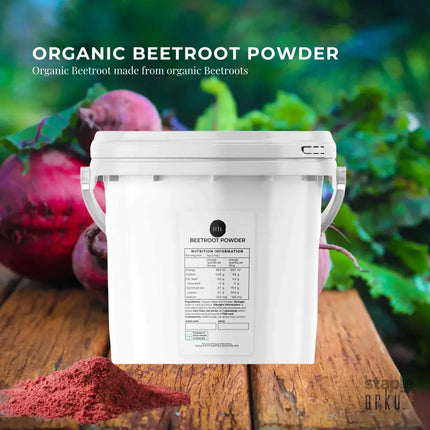 Orku 3Kg Organic Beetroot Powder - 100% Pure Beet Root Powder - Beta vulgaris - Health & Beauty > Nutrition &