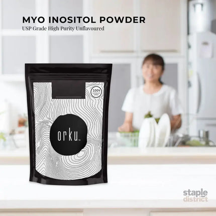 Orku 400g Myo Inositol Powder - USP Grade High Purity Unflavoured - Health & Beauty > Nutrition & Supplements >