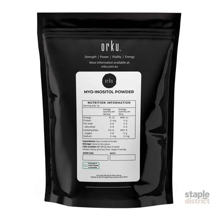 Orku 400g Myo Inositol Powder - USP Grade High Purity Unflavoured - Health & Beauty > Nutrition & Supplements >