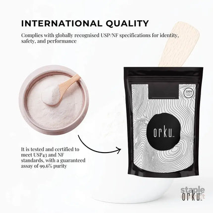 Orku 400g Myo Inositol Powder - USP Grade High Purity Unflavoured - Health & Beauty > Nutrition & Supplements >