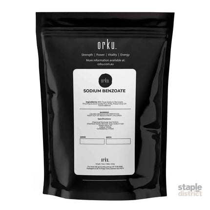 Orku 400g Sodium Benzoate USP/FCC Grade Prills – E211 Preservative CAS 532-32-1 - Health & Beauty > Nutrition &