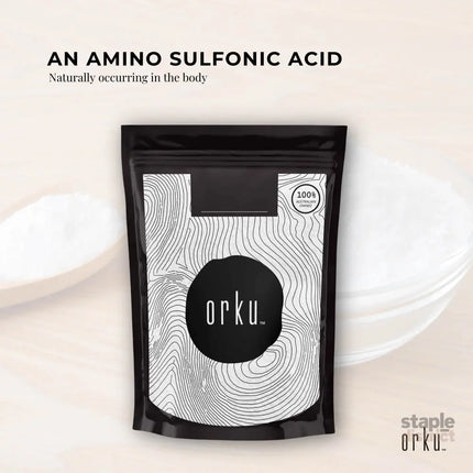 Orku 50g Taurine Powder - High Purity L-Taurine Amino Acid Ingredient - Health & Beauty > Nutrition & Supplements >