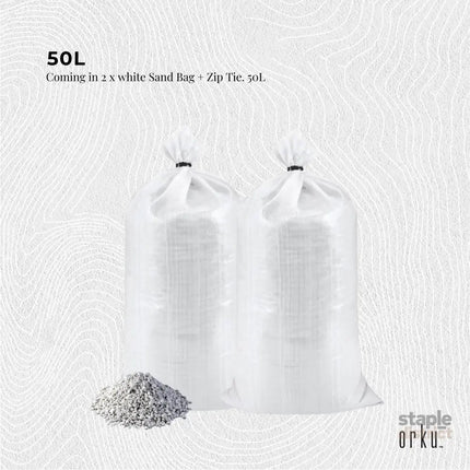 Orku 50L Perlite Super Coarse Premium Soil Expanded Medium Plants Hydroponics - Home & Garden > Garden Tools > Sands &
