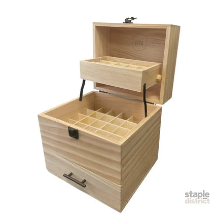 Orku 59 Essential Oil Bottle Storage Box - Wooden 3 Tier Aromatherapy Organiser - Home & Garden > Kitchenware > Food