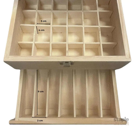 Orku 59 Essential Oil Bottle Storage Box - Wooden 3 Tier Aromatherapy Organiser - Home & Garden > Kitchenware > Food
