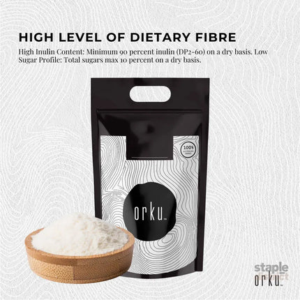 Orku 5Kg Chicory Root Inulin Powder - Unflavoured Food Ingredient - Health & Beauty > Nutrition & Supplements >