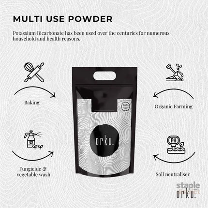 Orku 5Kg Potassium Bicarbonate Powder - Food Grade Pure FCC Brewing Baking - Commercial > Commercial Others >