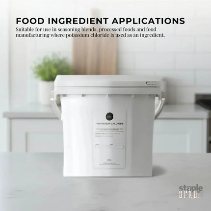 Orku 5Kg Potassium Chloride Powder (KCl) Tub - Food Grade E508 Salt Substitute - Health & Beauty > Nutrition &