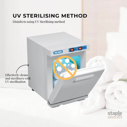 Orku 5L White Electric Hand Towel Warmer Mini UV Steriliser Cabinet Salon Heater - Health & Beauty > Health & Wellbeing