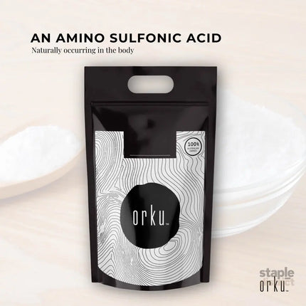 Orku Bulk 10Kg Taurine Powder High Purity L-Taurine Amino Acid Ingredient - Health & Beauty > Nutrition & Supplements >