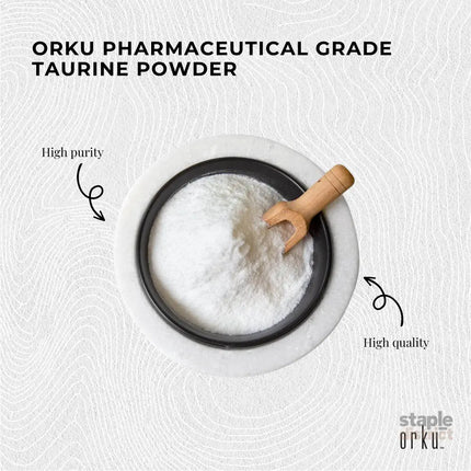 Orku Bulk 10Kg Taurine Powder High Purity L-Taurine Amino Acid Ingredient - Health & Beauty > Nutrition & Supplements >