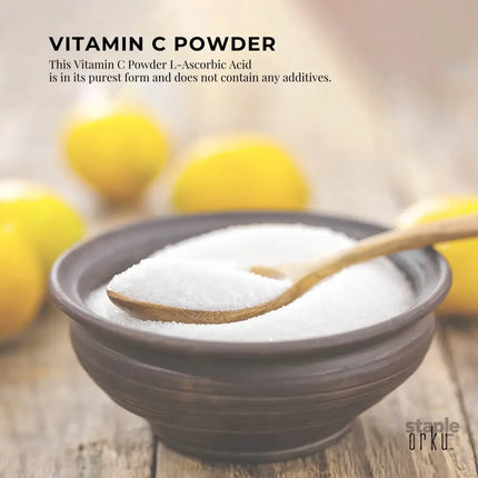 Orku Bulk 20Kg Vitamin C Powder Pure L-Ascorbic Acid - USP Grade Non-GMO - Health & Beauty > Nutrition & Supplements >