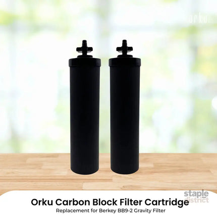 Orku Carbon Block Filter Cartridge - Replacement for Berkey BB9-2 Gravity Filter - Appliances > Kitchen Appliances >