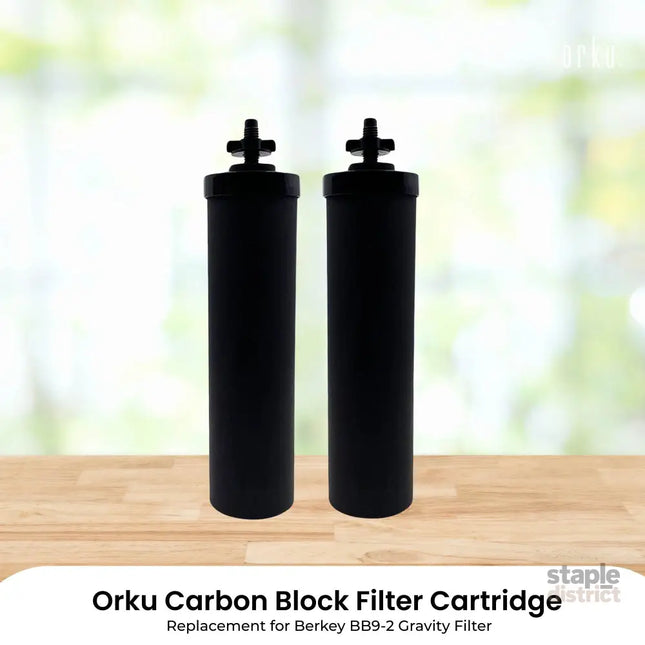 Orku Carbon Block Filter Cartridge - Replacement for Berkey BB9-2 Gravity Filter - Appliances > Kitchen Appliances >