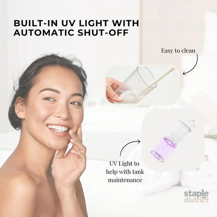 Orku Mini Water Flosser Rechargeable Portable Extendable Travel Oral Irrigator White - Health & Beauty > Personal Care