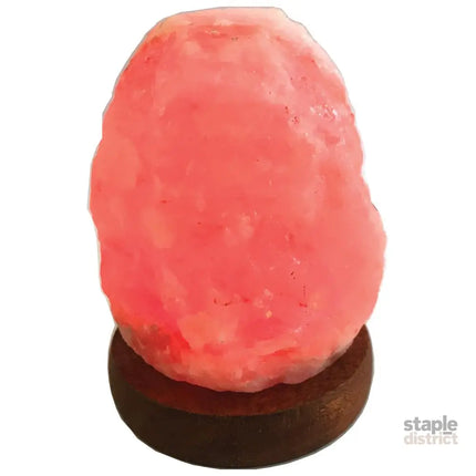 Orku Red USB Himalayan Pink Salt Lamp - Coloured Light Mini Natural Rock Crystal - Home & Garden > Lighting > Table
