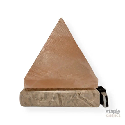 Orku USB Himalayan Pink Salt Lamp - Pyramid Crystal Rock Desk Night Light - Home & Garden > Lighting > Table Lamps