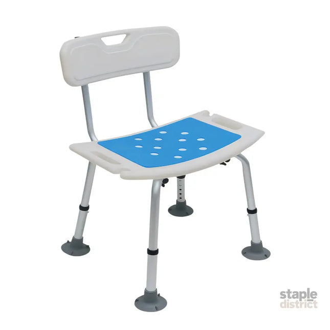Orthonica Height Adjustable Aluminium Shower Chair With Shower Head Holder - Furniture > Bathroom > Shower Heads &