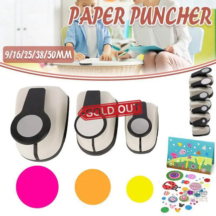 Paper Puncher For Arts Cardmaking Craft Scrapbooking Circle Cutter Hole Punch - 50mm - Commercial > Commercial Others >