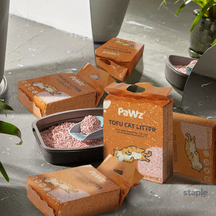 PaWz 2.5kg Tofu Cat Litter Clumping Peach x1-2018816644083748870