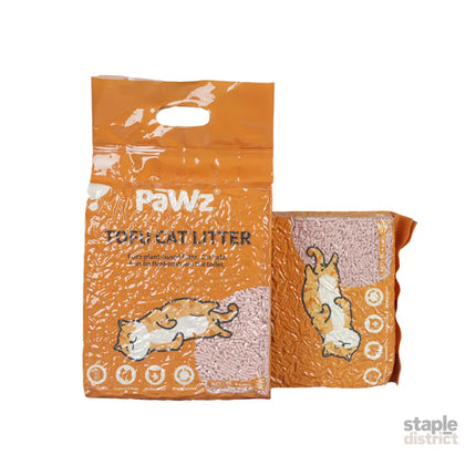 PaWz 2.5kg Tofu Cat Litter Clumping Peach x1-2018816644083748864