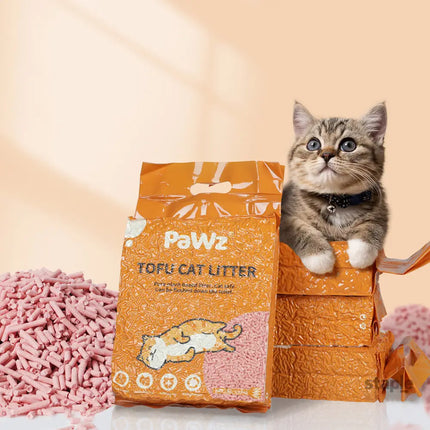 PaWz 2.5kg Tofu Cat Litter Clumping Watermelon x1-2018816646038294535