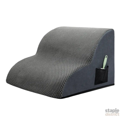 Pawz 2 Steps Pet Stairs Dog Ramp High Density Foam Grey-2018816703462510600