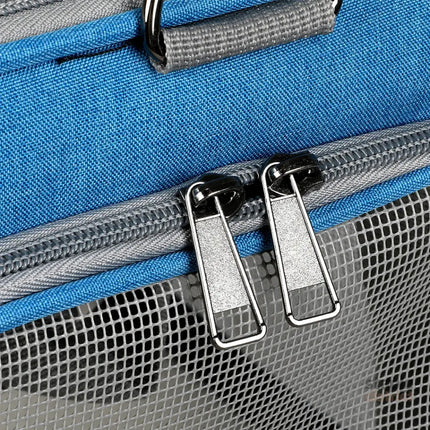 Pawz 3 in 1 Pet Soft Crate Dog Cat Carrier M Size Blue-2018816685754159109