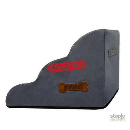 Pawz 3 Steps Pet Stairs Dog Ramp High Density Foam Grey-2029387207948767236
