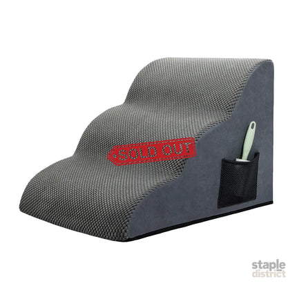 Pawz 3 Steps Pet Stairs Dog Ramp High Density Foam Grey-2018816769506021376