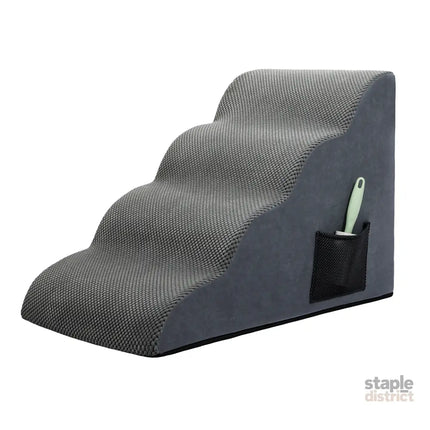 Pawz 4 Steps Pet Stairs Dog Ramp High Density Foam Grey-2029387209974616072