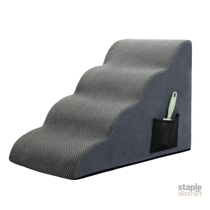 Pawz 4 Steps Pet Stairs Dog Ramp High Density Foam Grey-2029387209974616064