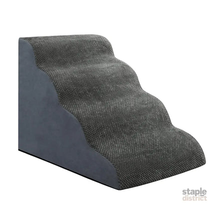 Pawz 4 Steps Pet Stairs Dog Ramp High Density Foam Grey-2018816756843417601