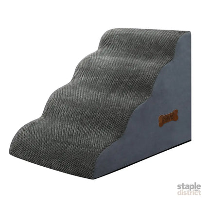 Pawz 4 Steps Pet Stairs Dog Ramp High Density Foam Grey-2018816756843417600
