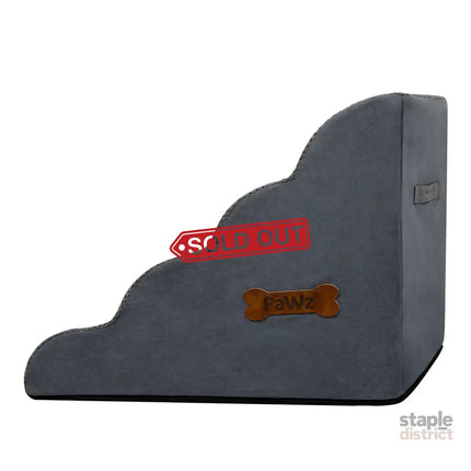 Pawz 4 Steps Pet Stairs Dog Ramp High Density Foam Grey-2018816756843417604