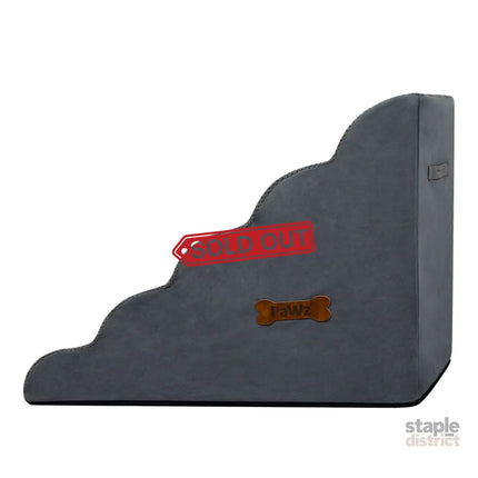 Pawz 5 Steps Pet Stairs Dog Ramp High Density Foam Grey-2029387208141705220