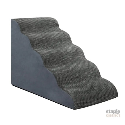 Pawz 5 Steps Pet Stairs Dog Ramp High Density Foam Grey-2029387208141705217