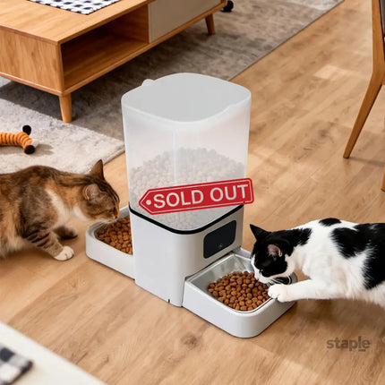 PaWz 6L Automatic Pet Feeder 2 Bowl Food Dispenser-2050056902984994822