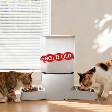 PaWz 6L Automatic Pet Feeder 2 Bowl Food Dispenser-2050056902984994823