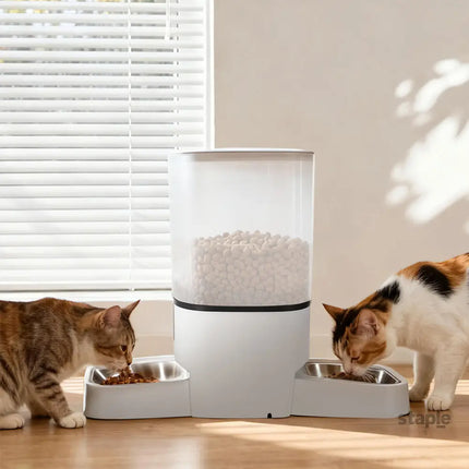 PaWz 6L Automatic Pet Feeder 2 Bowl Food Dispenser-2050056902984994823